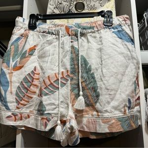 Cynthia Rowley large linen shorts